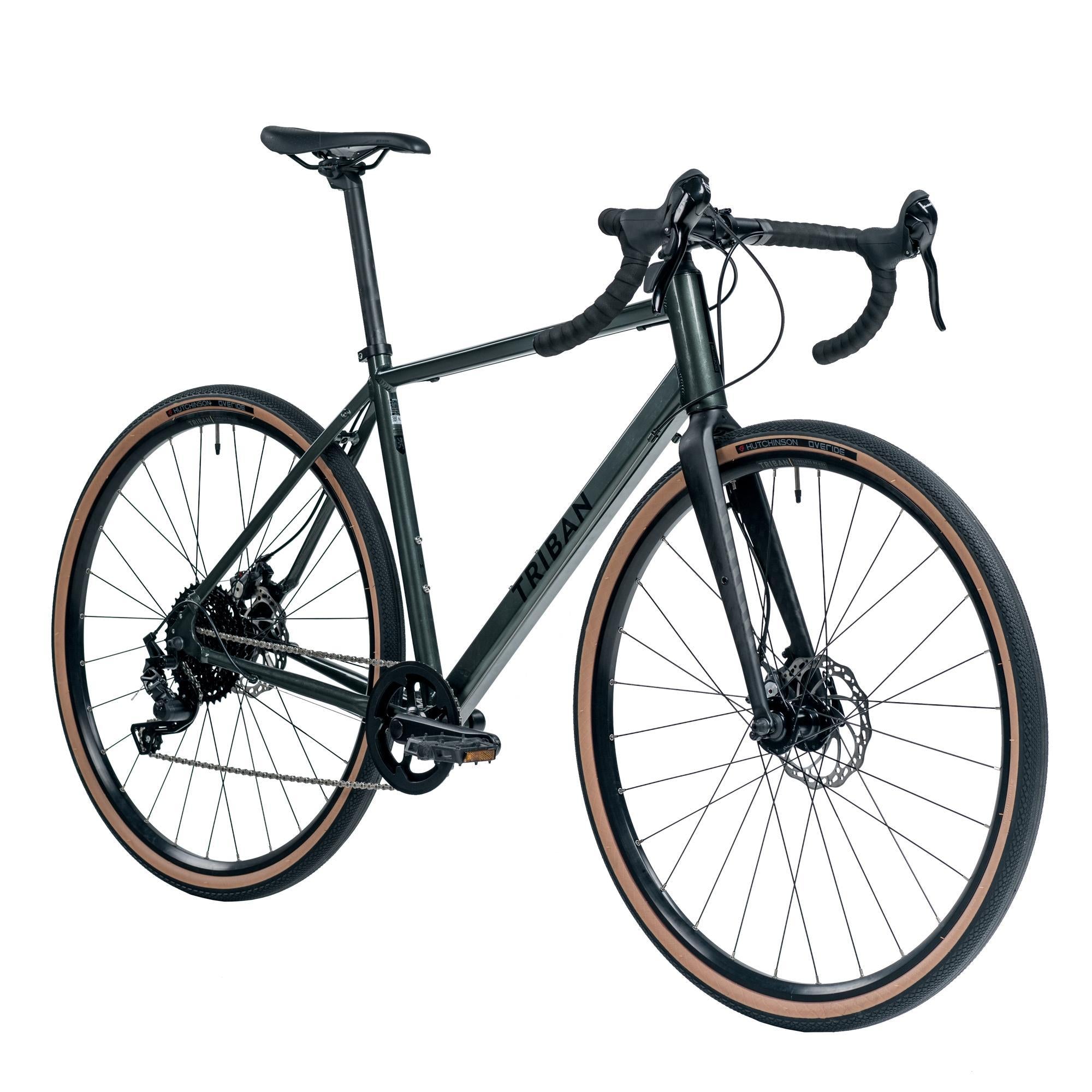Decathlon Triban GRVL 120, Gravel Bike, 700c, Green, Extra Large