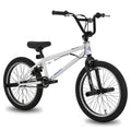 Hiland 20" Kids Bike for Boys BMX Freestyle Bicycle,White