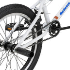 Hiland 20" Kids Bike for Boys BMX Freestyle Bicycle,White