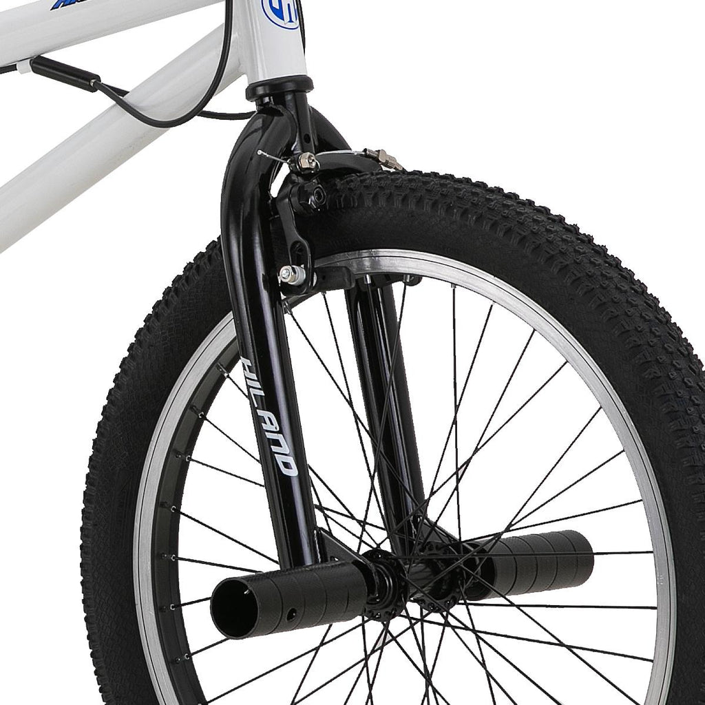Hiland 20" Kids Bike for Boys BMX Freestyle Bicycle,White