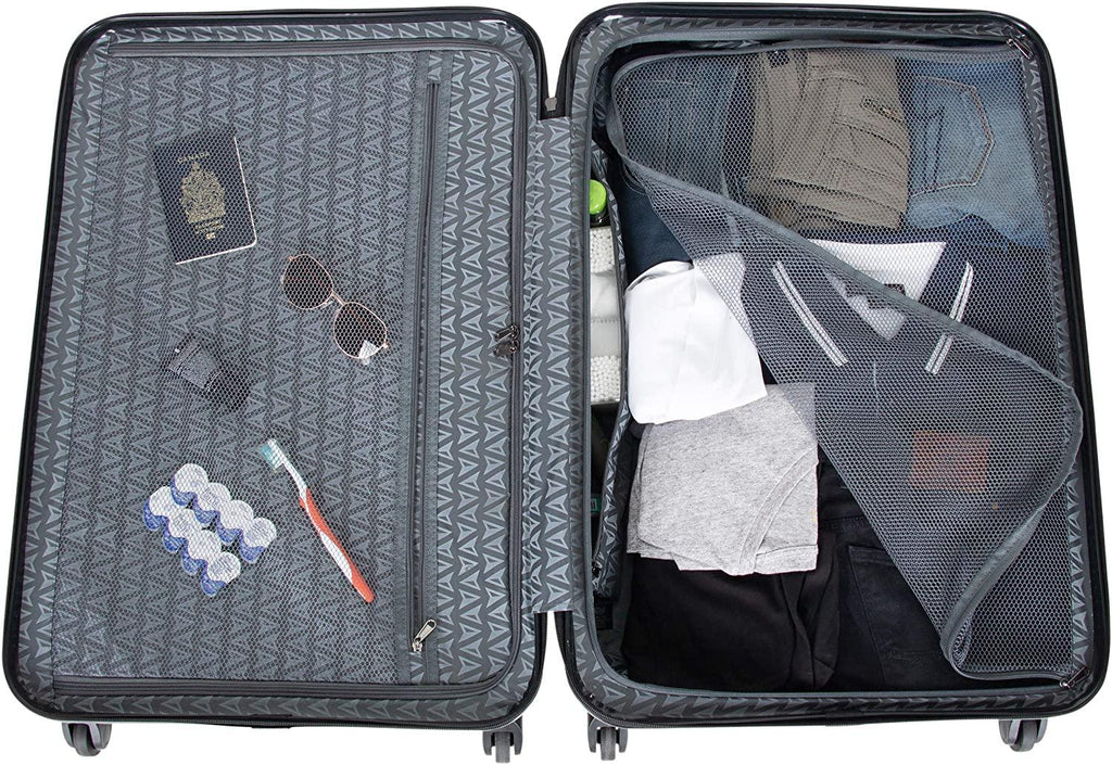 Lincoln Park' 2-Piece 20"/28" Durable Lightweight Hardside 4-Wheel Spinner Luggage Set, Eden Green