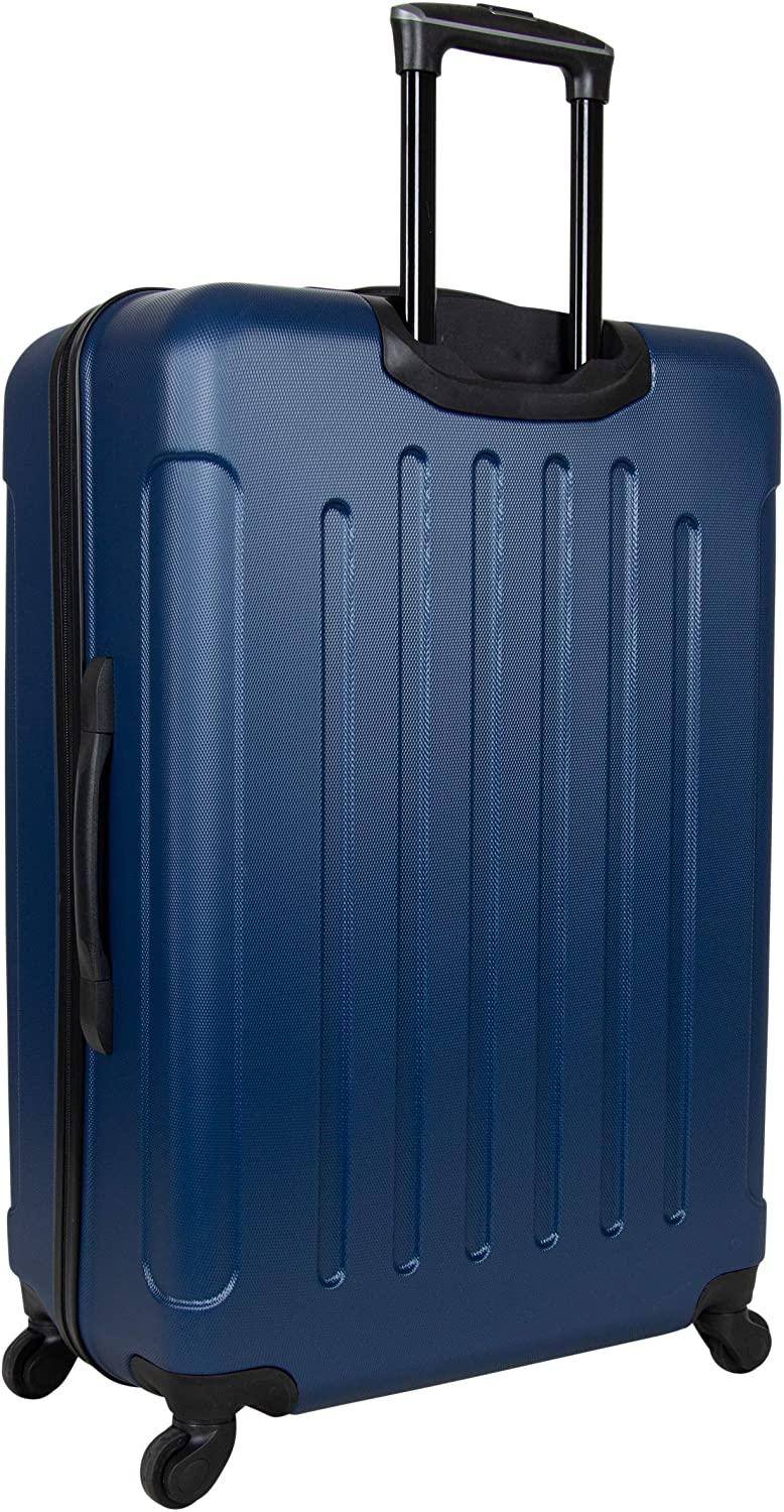 Lincoln Park 28" Check Size Luggage Lightweight Durable Hardside 4-Wheel Spinner Travel Suitcase, Indigo Navy, Inch