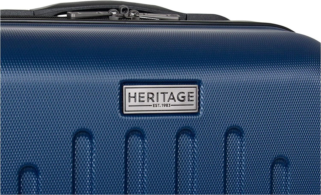Lincoln Park 28" Check Size Luggage Lightweight Durable Hardside 4-Wheel Spinner Travel Suitcase, Indigo Navy, Inch