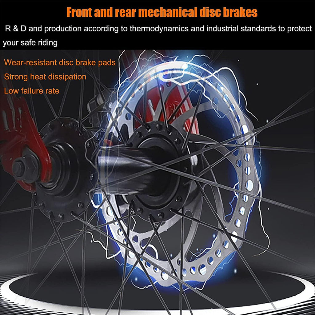 QMMD Adult Mountain Bikes 26 Inch Fat Tire Mountain Bike 21 Speed MTB Bicycle Dual Suspension Frame and Suspension Fork All Terrain Urban Commuter City Bicycle