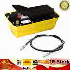 Air Hydraulic Foot Pedal Pump 10,000PSI Auto Body 1/2 gal 0.75-0.95/Lmin 2.3L