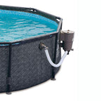 Summer Waves P20012331 Active 12ft x 33in Round Frame Above Ground Swimming Pool Set with Skimmer Filter Pump, Cartridge &amp;