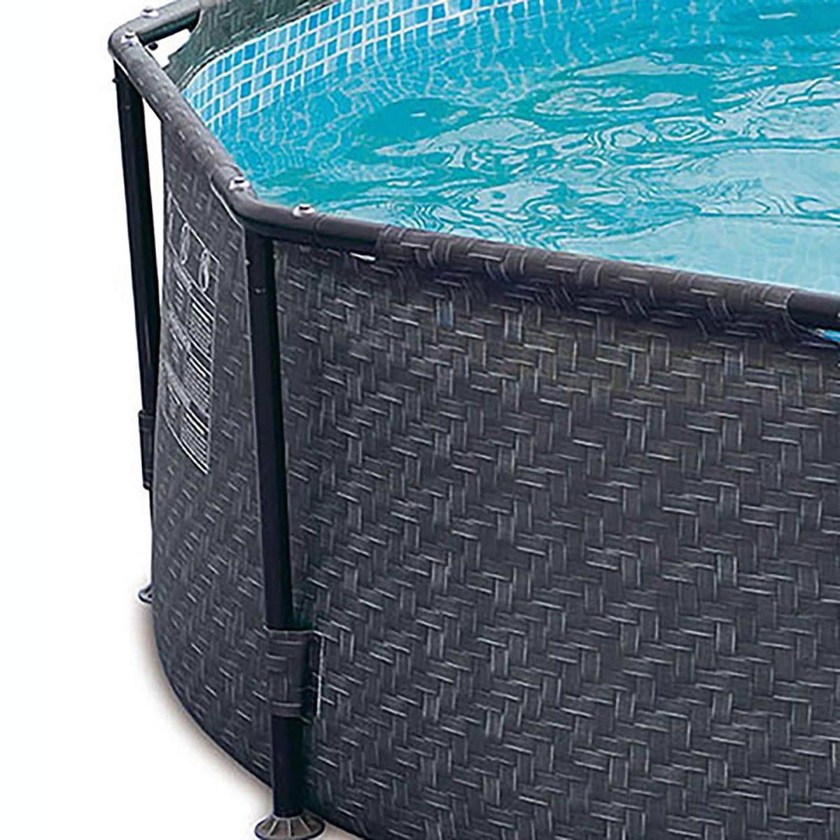 Summer Waves P20012331 Active 12ft x 33in Round Frame Above Ground Swimming Pool Set with Skimmer Filter Pump, Cartridge &amp;
