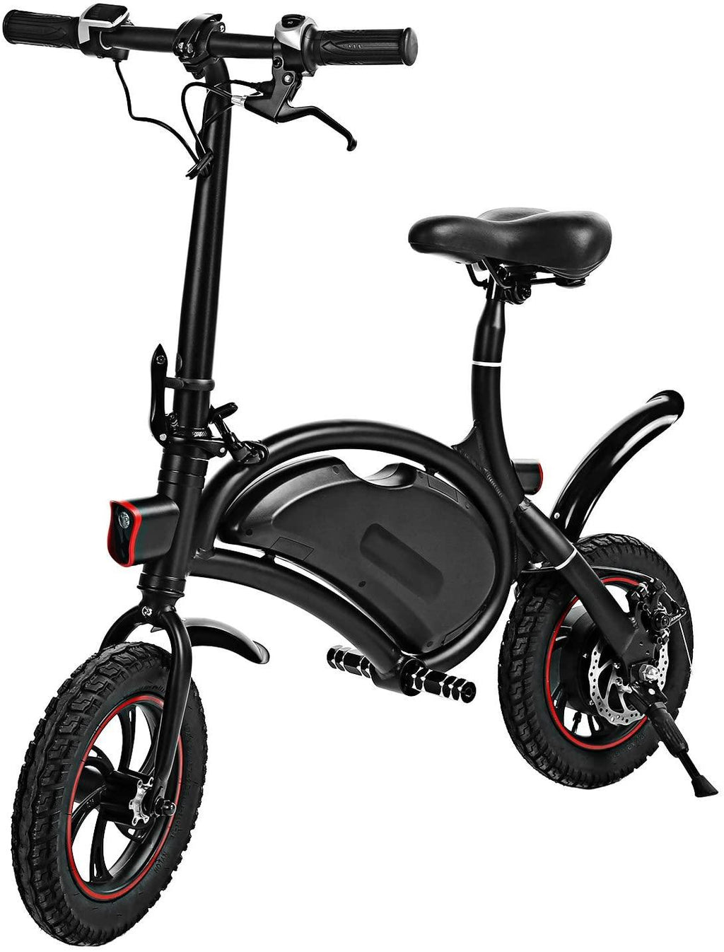 shaofu Folding Electric Bike– 350W 36V Electric Bicycle Waterproof E-Bike with 15 Mile Range, Collapsible Frame, and APP Speed Setting