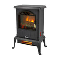 1500W Electric Space Heater with Iron Stand, SEGMART 16" Freestanding Electric Fireplaces Fireplaces with Lifelike Flames, Fast Heating Electric Fireplace for Office Living Rooms Bedrooms, S8669