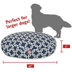Yellow Links LarRound Indoor Outdoor Pet Dog Bed With Removable Washable Cover By Majestic Pet Products