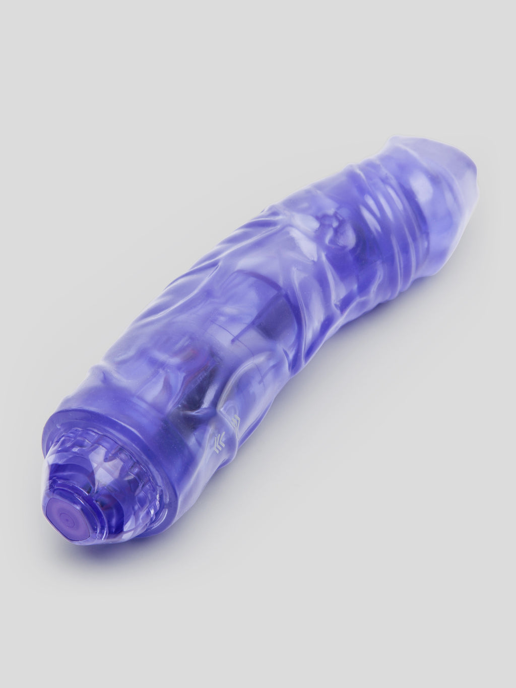 Dual Motor Rechargeable Extra Girthy Realistic Dildo Vibrator 9 Inch, Purple