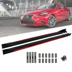 78.7" Universal Side Skirt Extensions Rocker Panel Splitters Lip Polypropylene Fit ord Mustang Focus RS ST Fiesta Mondeo All Models Generic