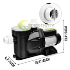 2.5hp in/above ground swimming pool sand filter pump motor strainer for hayward