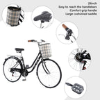 Campingsurvivals Urban Commuter City Bike, 7 Speed Adult Road Bicycle, Black