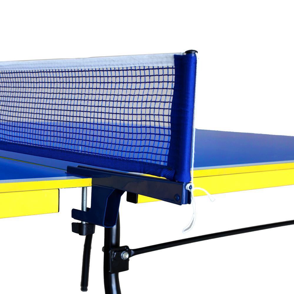 Bounce Back Table Tennis - Regulation-Sized 9 ft. with Foldable Halves for Individual Play