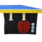 Bounce Back Table Tennis - Regulation-Sized 9 ft. with Foldable Halves for Individual Play