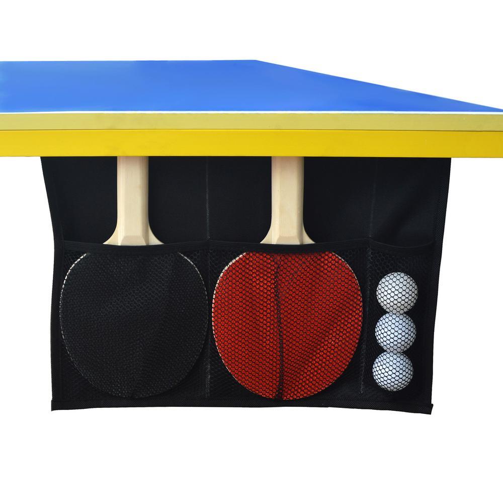 Bounce Back Table Tennis - Regulation-Sized 9 ft. with Foldable Halves for Individual Play