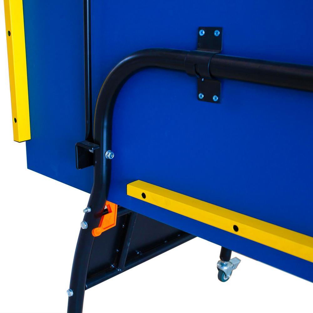 Bounce Back Table Tennis - Regulation-Sized 9 ft. with Foldable Halves for Individual Play