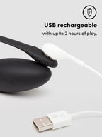 We-Vibe X Lovehoney Jive App Controlled Rechargeable Vibrating G-Spot Love Egg, Black | Black