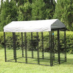 Sandinrayli LarOutdoor Dog Kennel Cat Pet Shelter Waterproof Cover Shade Enclosure House Cage