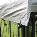 Sandinrayli LarOutdoor Dog Kennel Cat Pet Shelter Waterproof Cover Shade Enclosure House Cage