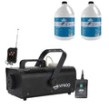 ADJ VF1100 Portable Fog Machine w/ 1 Gallon of High Density Fog Juice (2 Pack)