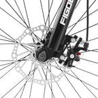 Pinkpaopao 26 Inch Mountain Bike With 21 Speed Dual Disc Brakes Full Suspension Non-slip