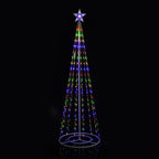 Alpine Corporation 86-inch Artificial Christmas Tree with Glowing Star Topper