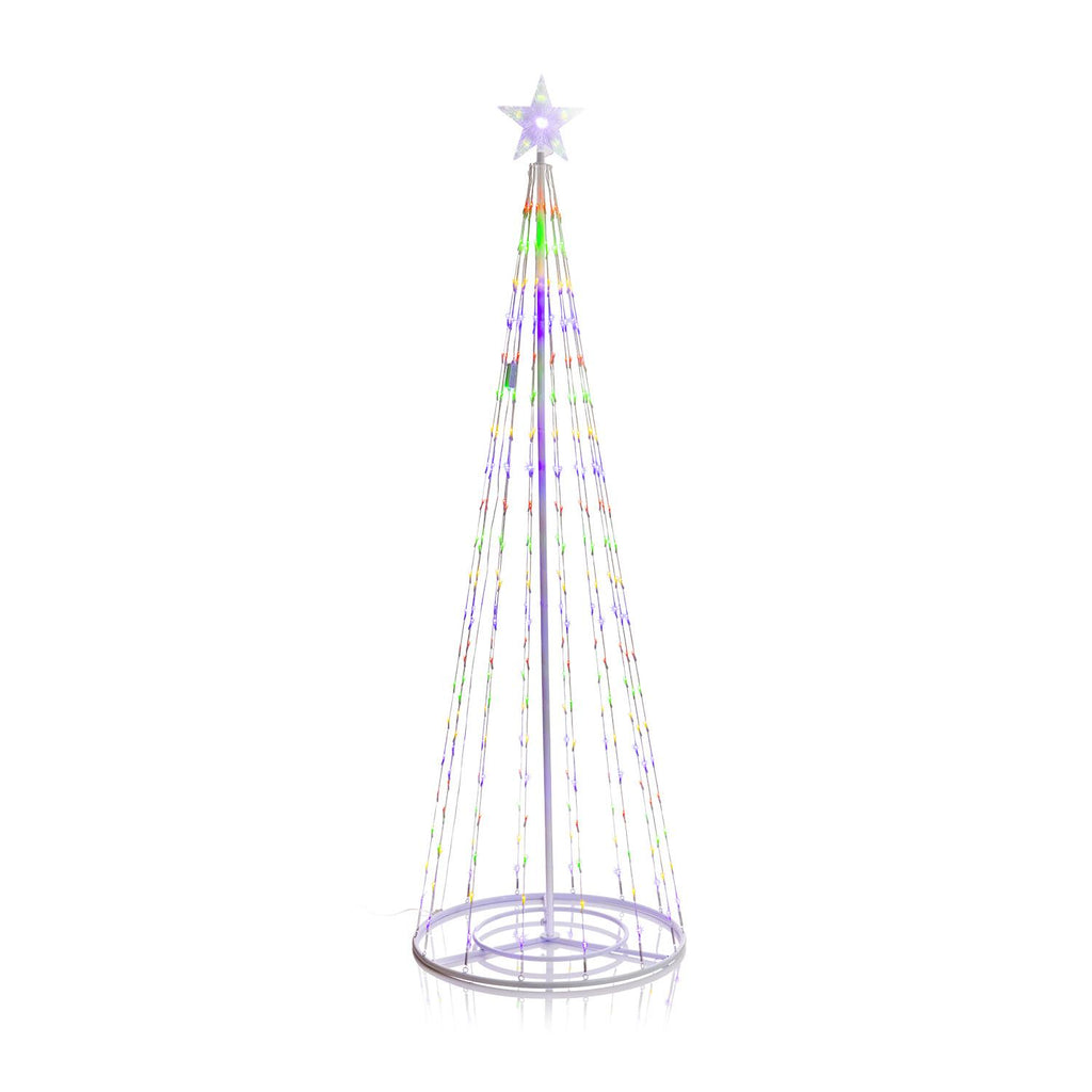 Alpine Corporation 86-inch Artificial Christmas Tree with Glowing Star Topper