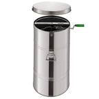 happybuy honey extractor bee honey extractor manual honeycomb spinner 2 two frame stainless steel beekeeping accessory (2 frame honey extractor)