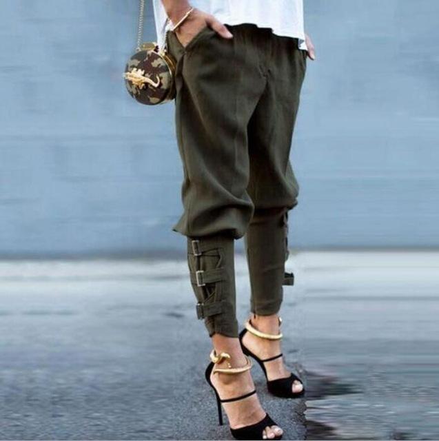 Women's Clothing - 2021 Women's Casual Loose Pockets Trousers