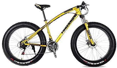 CHICAI 20-inch High Carbon Steel Cross Country Bike Mountain Bike 21/24/27/30 Speed Bike Full Suspension Bike Equipped with Double Disc Brake (Size : 21-Speed)