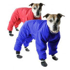 Muttluks Four Legged Nylon Reversible Snowsuit - Red and Blue, Size: 26 (Warm Coats)