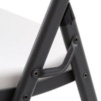 6 ft. White Granite StacTable and Chair Combo (8-Pack)