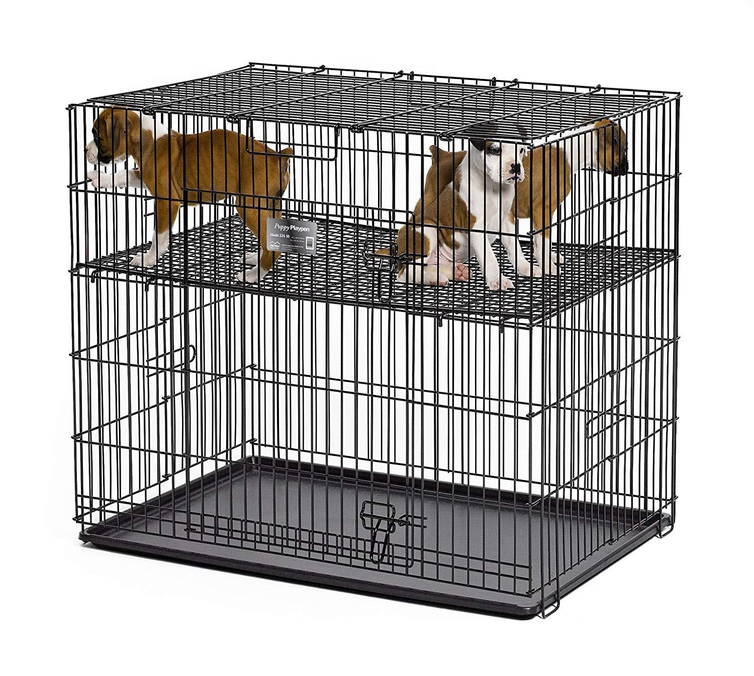 MidWest Homes For Pets Puppy Playpen with Floor Grid