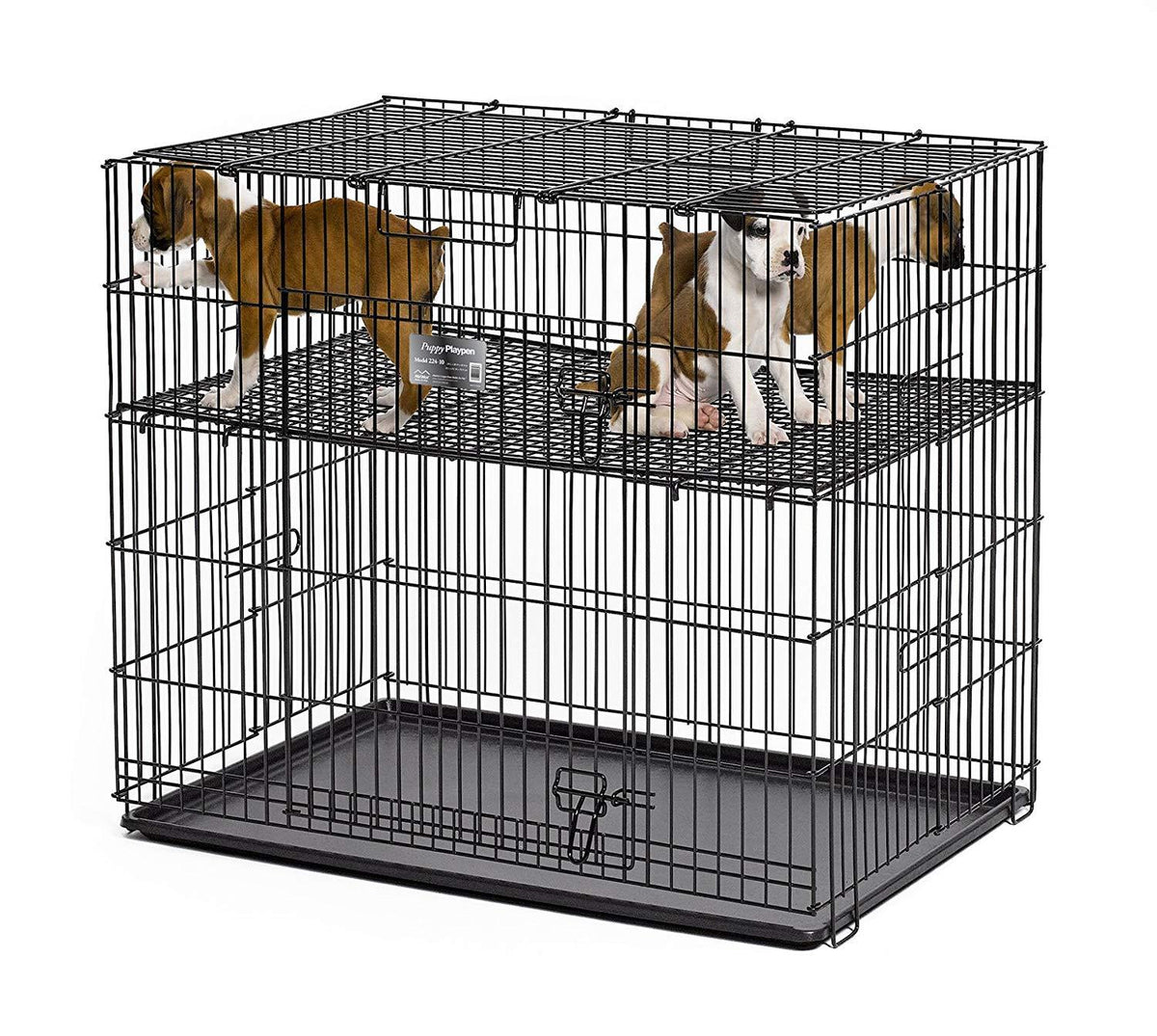 MidWest Homes For Pets Puppy Playpen with Floor Grid