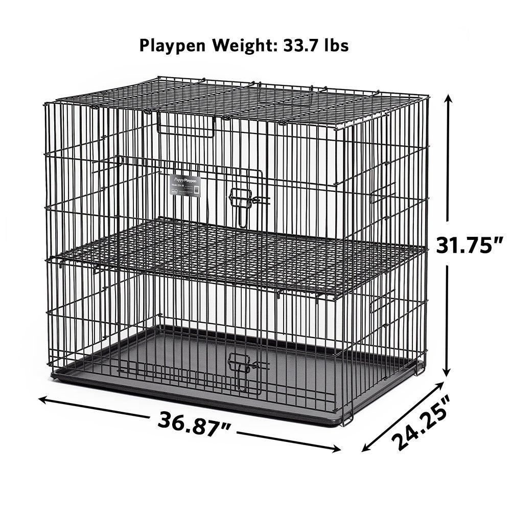 MidWest Homes For Pets Puppy Playpen with Floor Grid