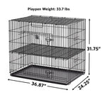 MidWest Homes For Pets Puppy Playpen with Floor Grid
