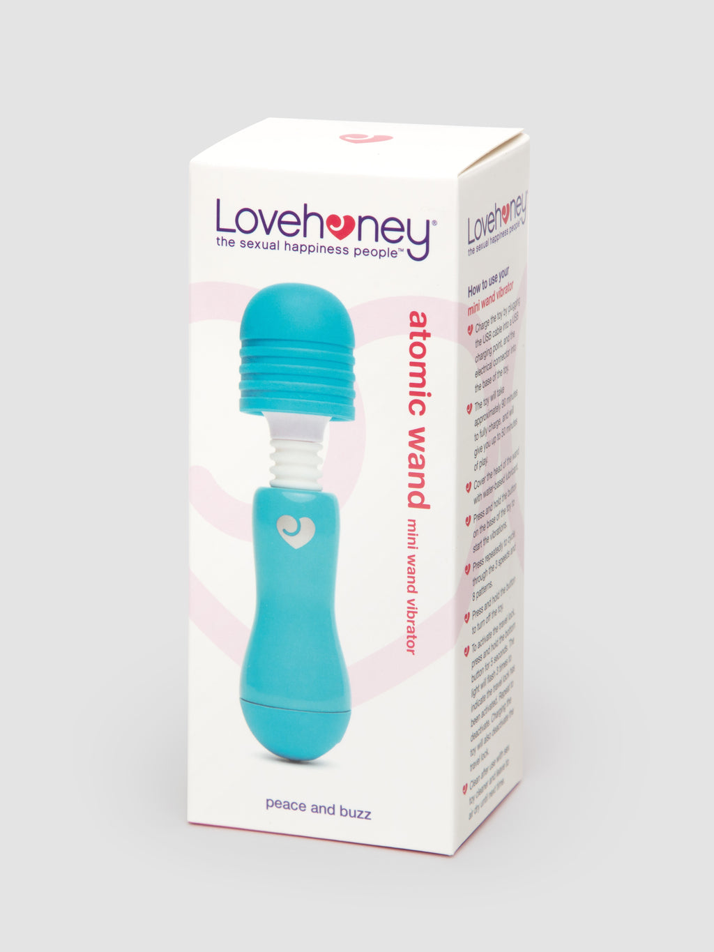 Lovehoney Atomic Wand Mini Wand Vibrator, Blue | Blue