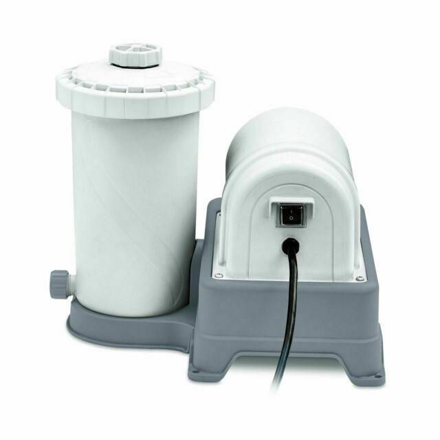 summer waves 2000 gallon above ground swimming pool cartridge filter pump system