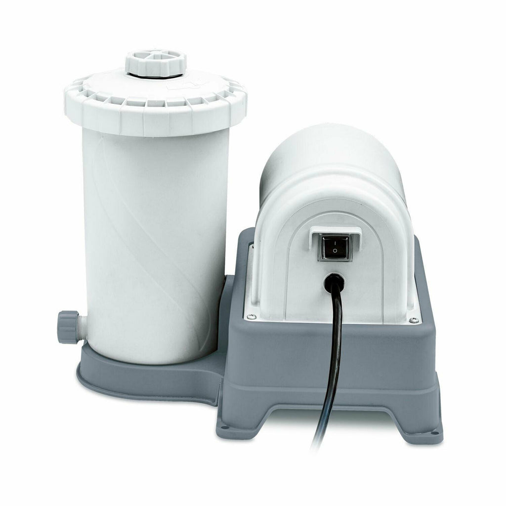 summer waves 2000 gallon above ground swimming pool cartridge filter pump system