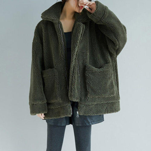 babakud lamb cashmere large size autumn comfy coat