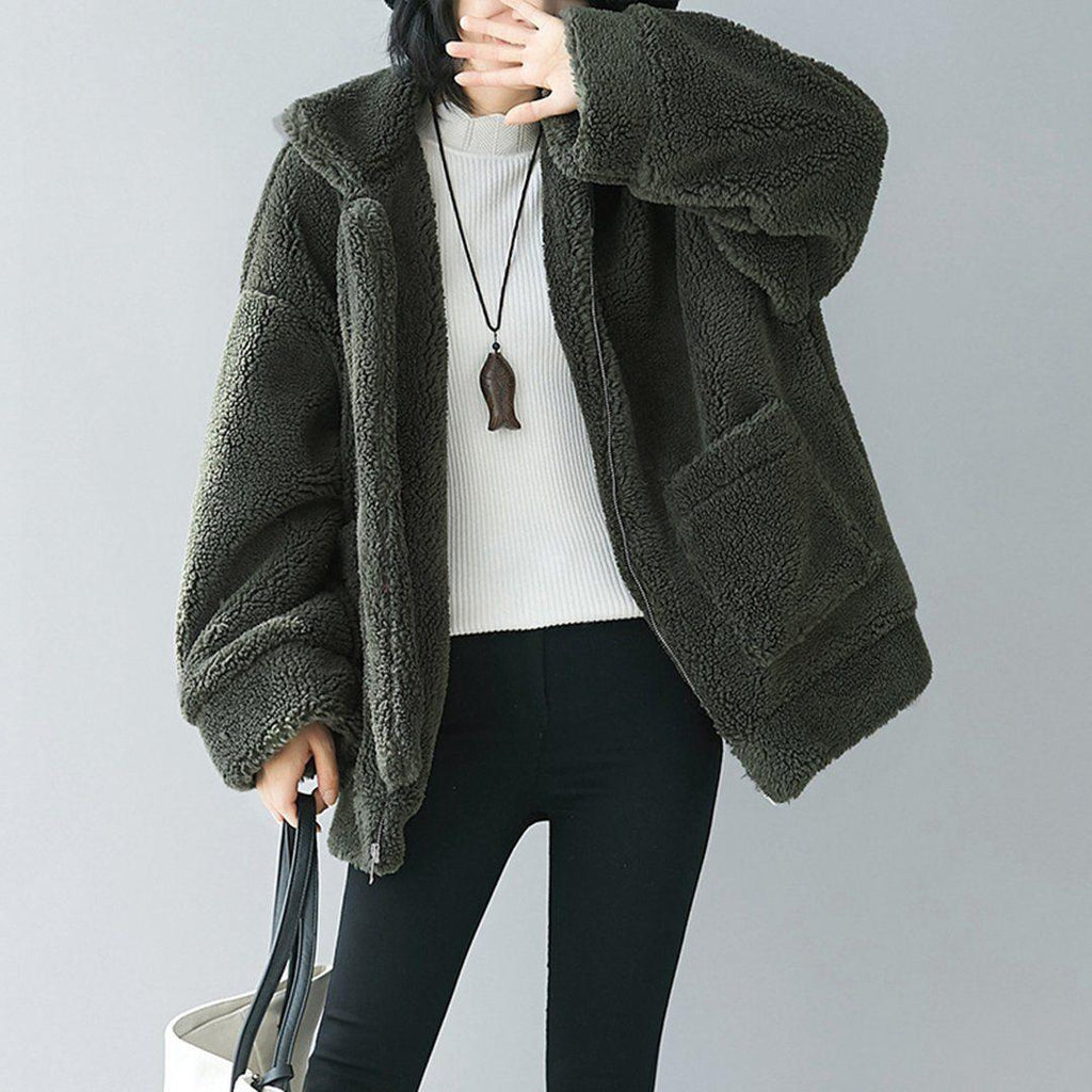 babakud lamb cashmere large size autumn comfy coat