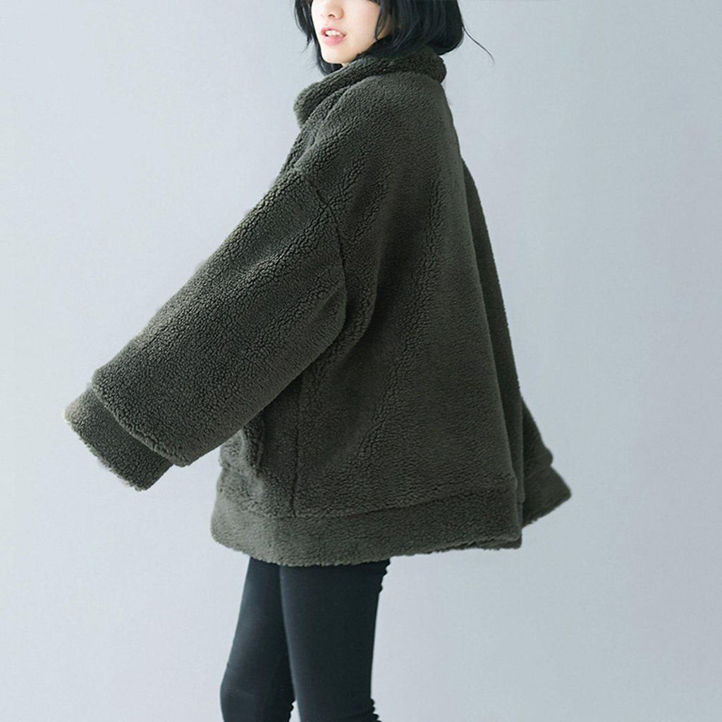 babakud lamb cashmere large size autumn comfy coat
