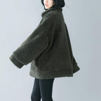 babakud lamb cashmere large size autumn comfy coat