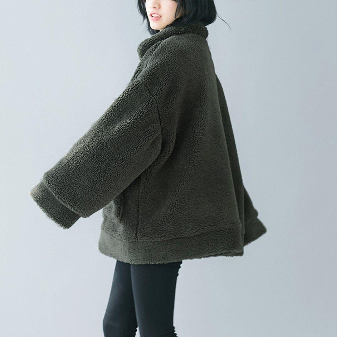 babakud lamb cashmere large size autumn comfy coat
