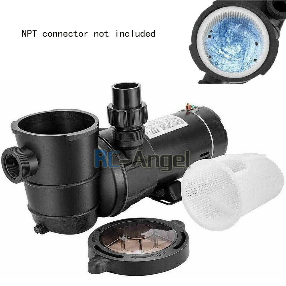 1.5hp above ground swimming pool pump motor 5800gph  w/ strainer for hayward