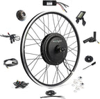 EBIKELING Waterproof Ebike Conversion Kit 48V 1200W 26" Direct Drive Electric Bike Conversion Kit - Ebike Kit - Front &amp; Rear Wheel Hub Motor Kit