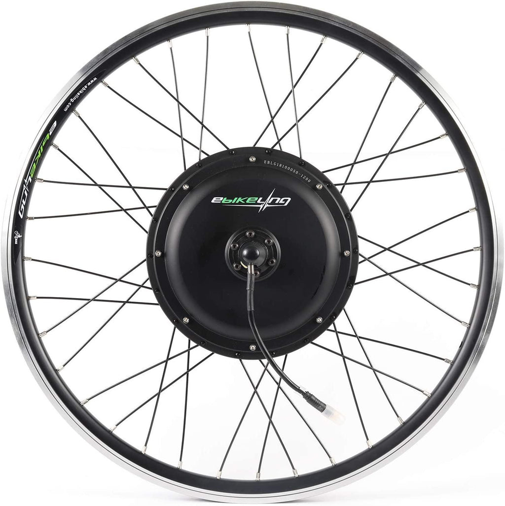 EBIKELING Waterproof Ebike Conversion Kit 48V 1200W 26" Direct Drive Electric Bike Conversion Kit - Ebike Kit - Front &amp; Rear Wheel Hub Motor Kit