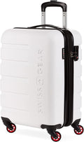 7366 Hardside Expandable Luggage with Spinner Wheels, White, Carry-On 19-Inch